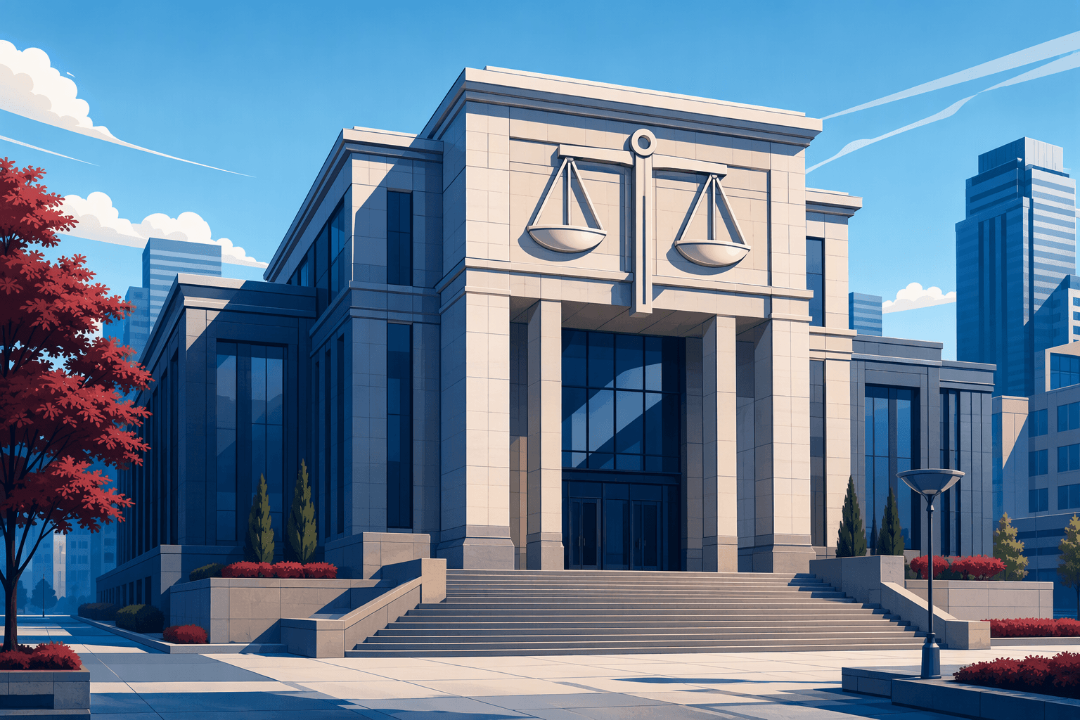 appellate court scales of justice - illustration, Jake Team LLC