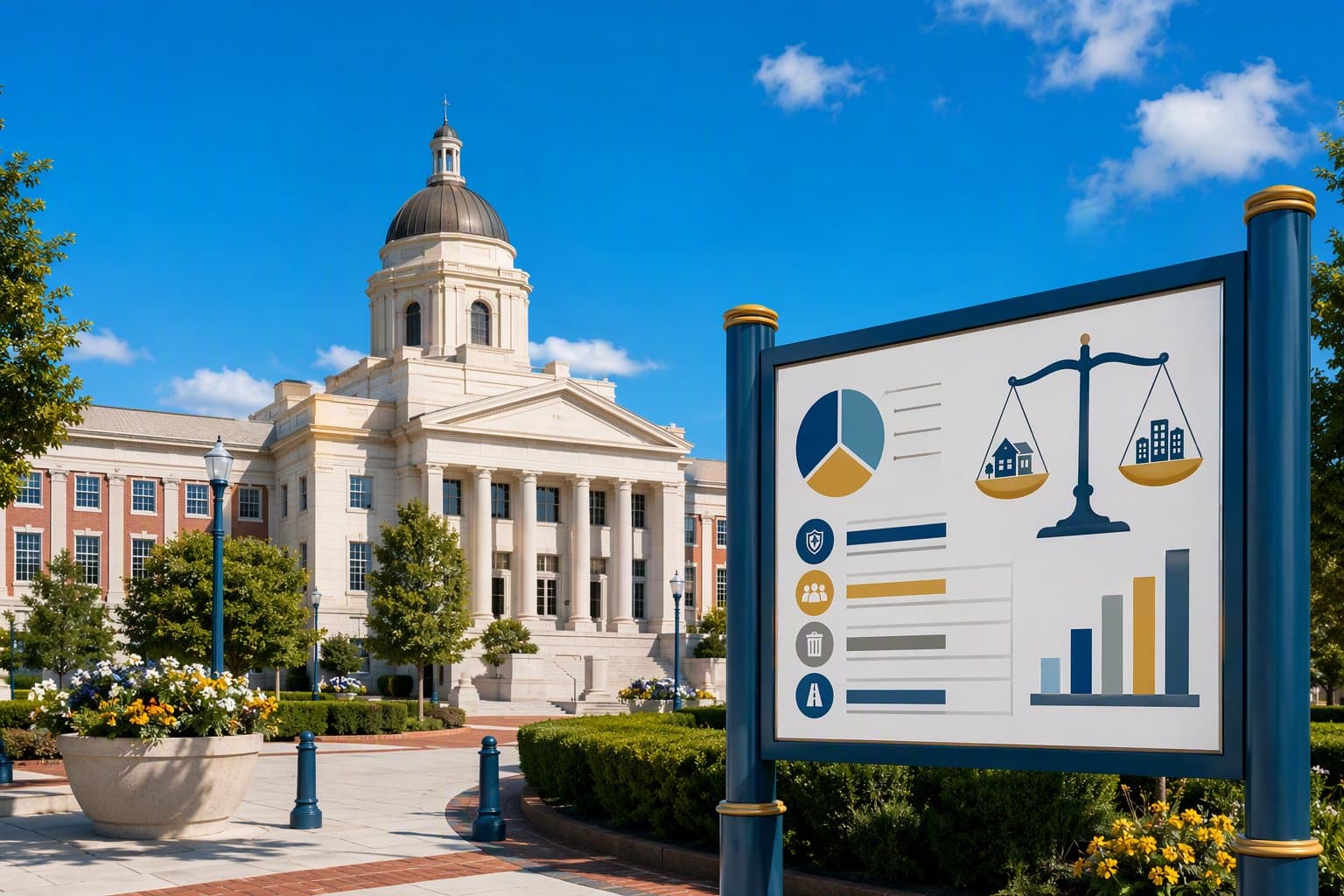 Civic Budget Choices - illustration, Jake Team LLC
