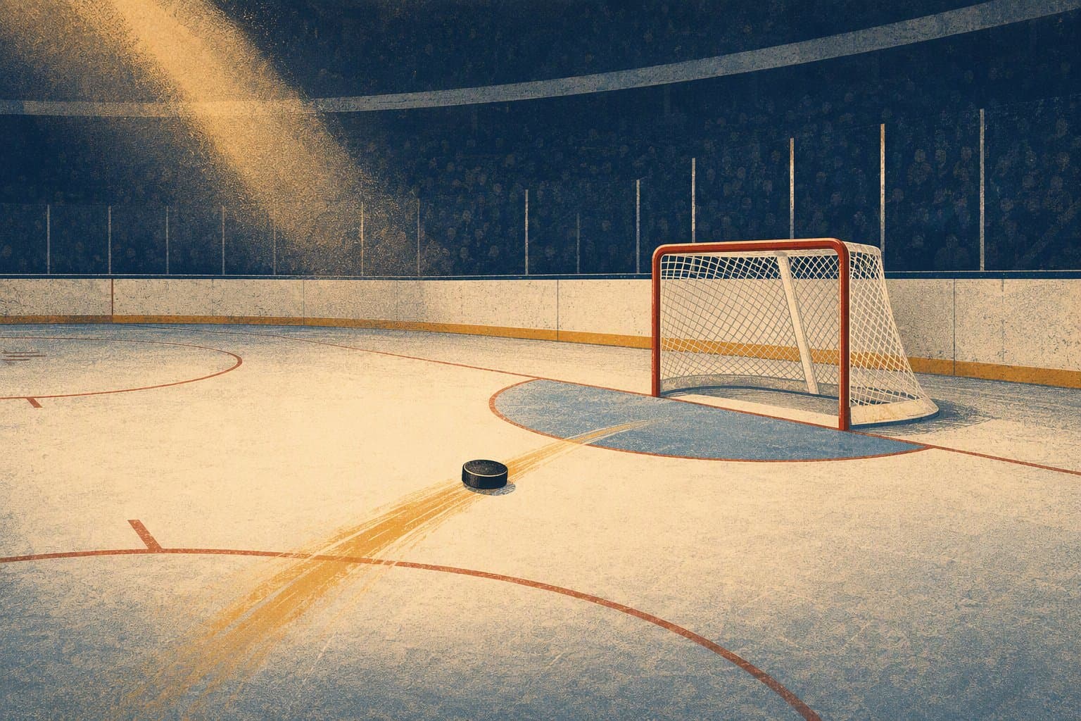 Overtime hockey win - illustration, Jake Team LLC