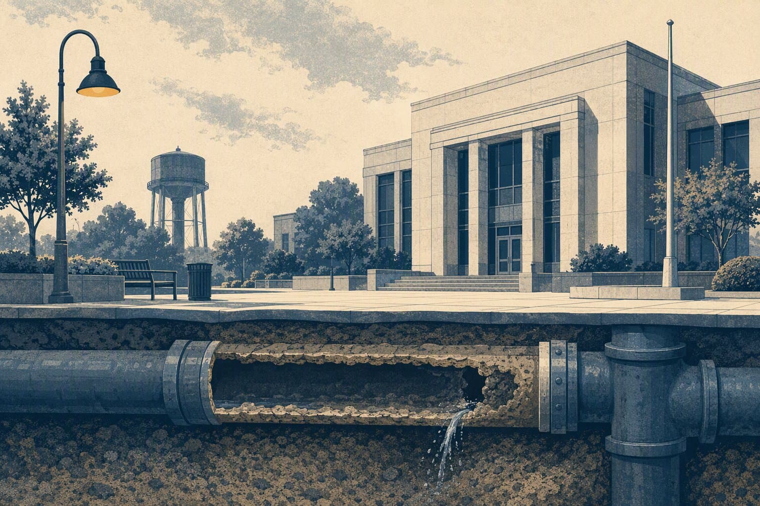 Civic Infrastructure - illustration, Jake Team LLC