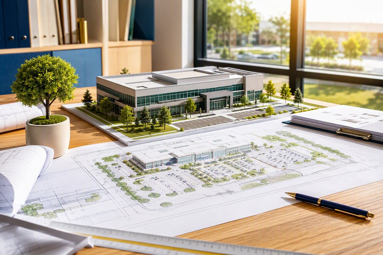 Town Center Planning - illustration, Jake Team LLC