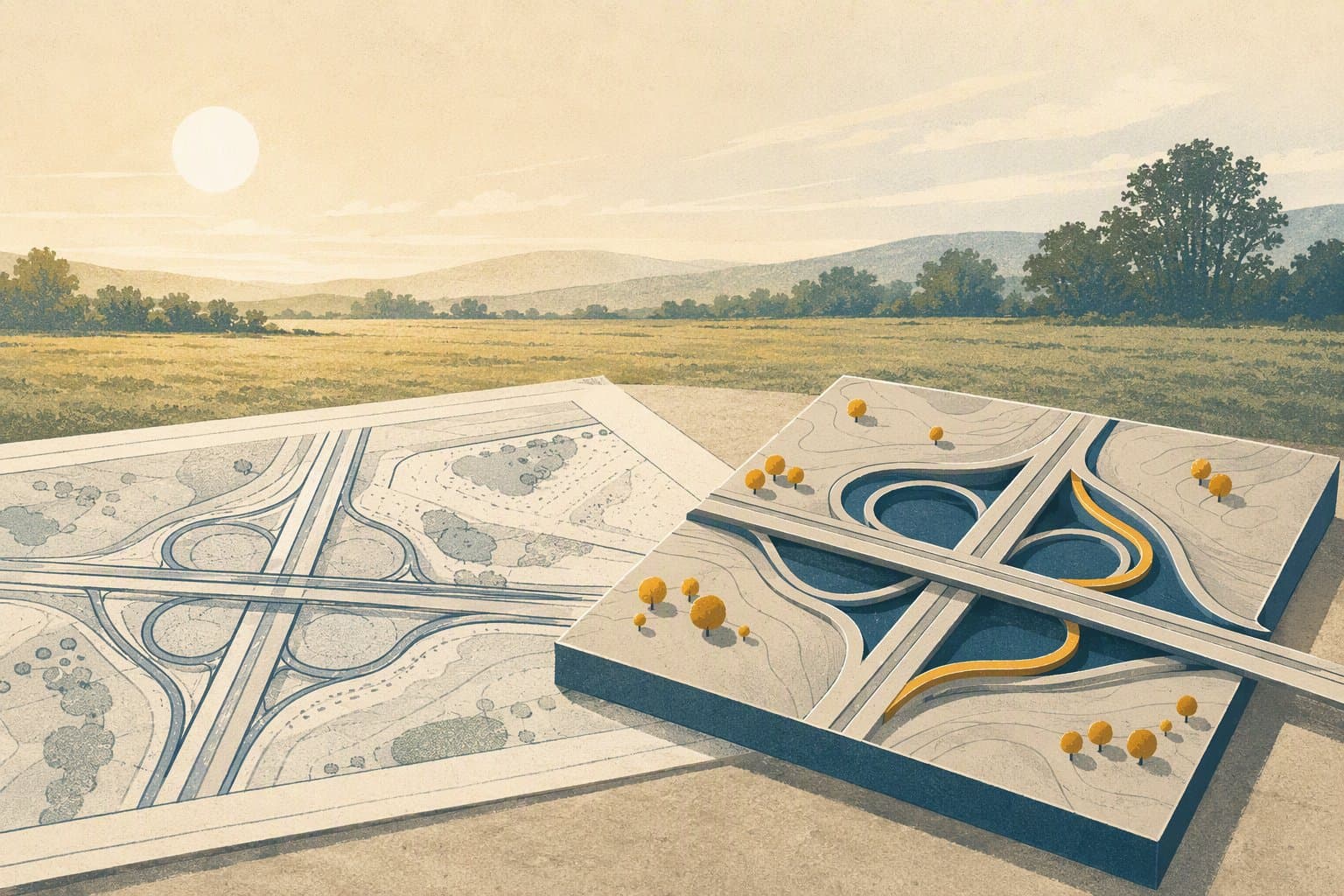 Sanford airport road design - illustration, Jake Team LLC