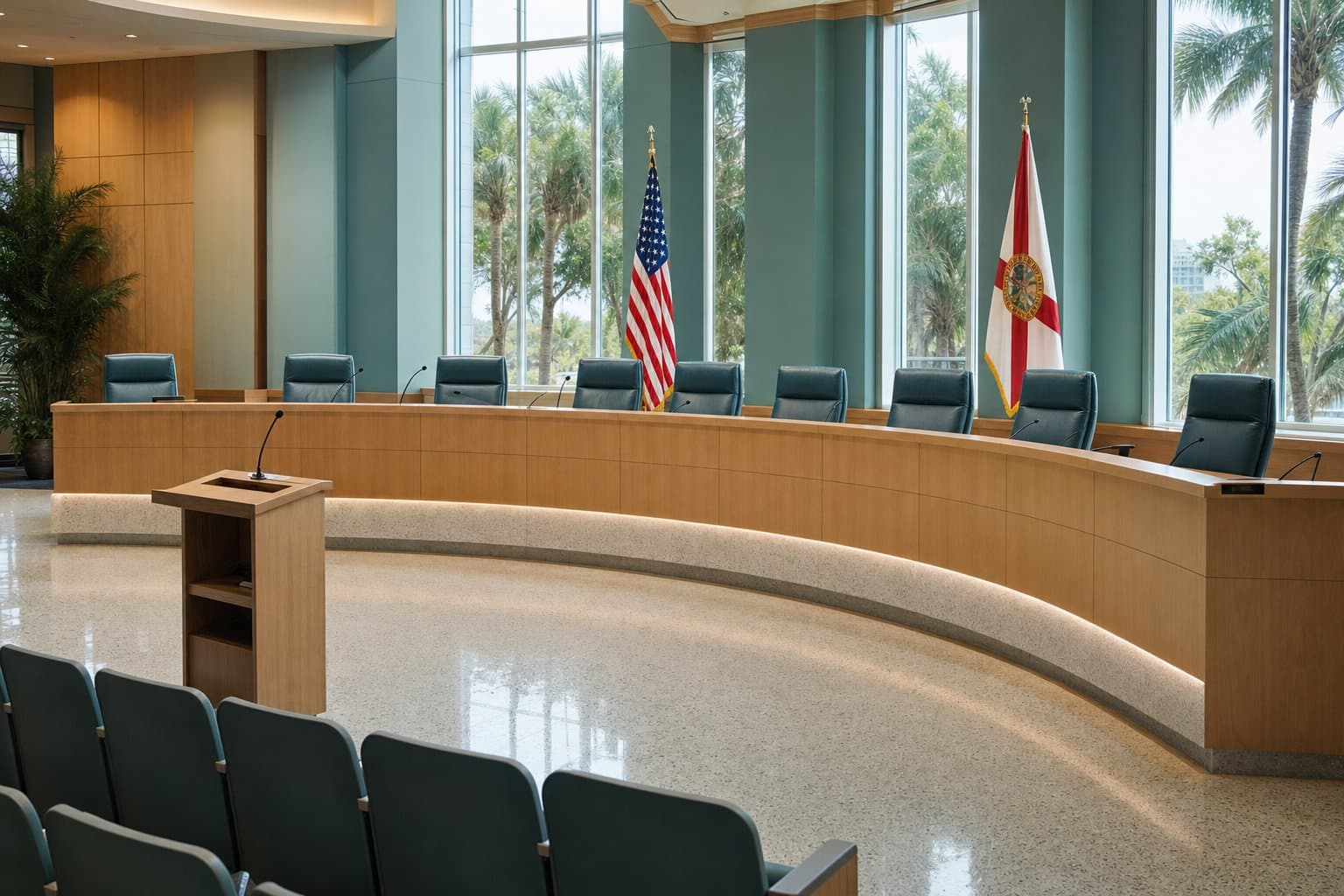 Winter Springs Florida city commission chamber
