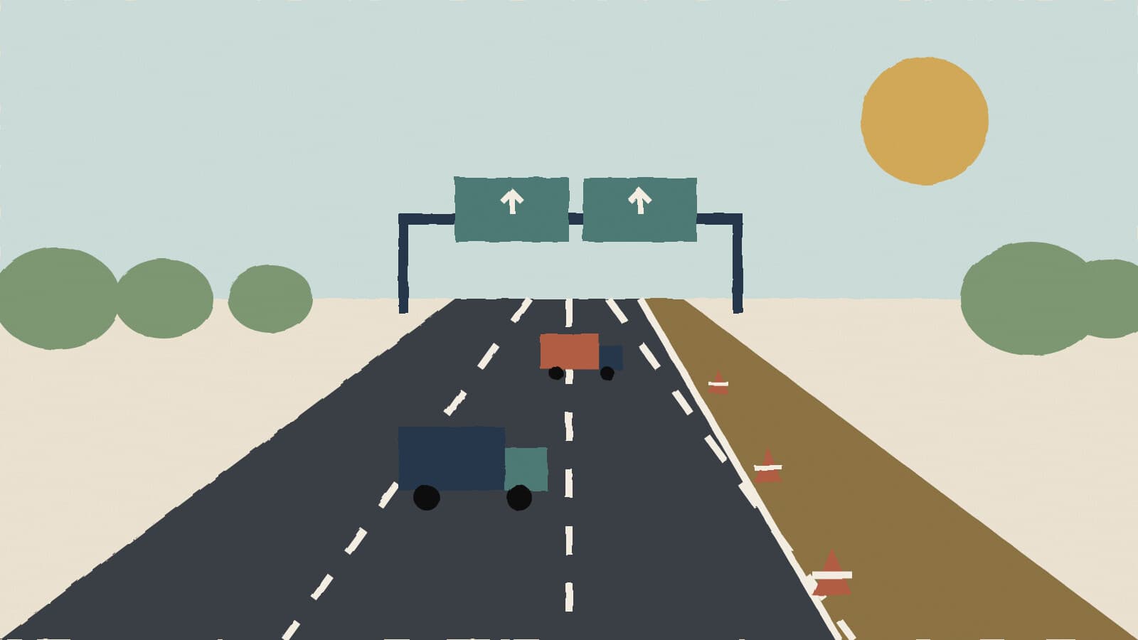 Interstate lane expansion - illustration, Jake Team LLC