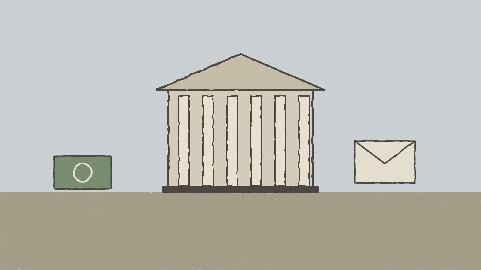 Capitol, letter and money - illustration, Jake Team LLC