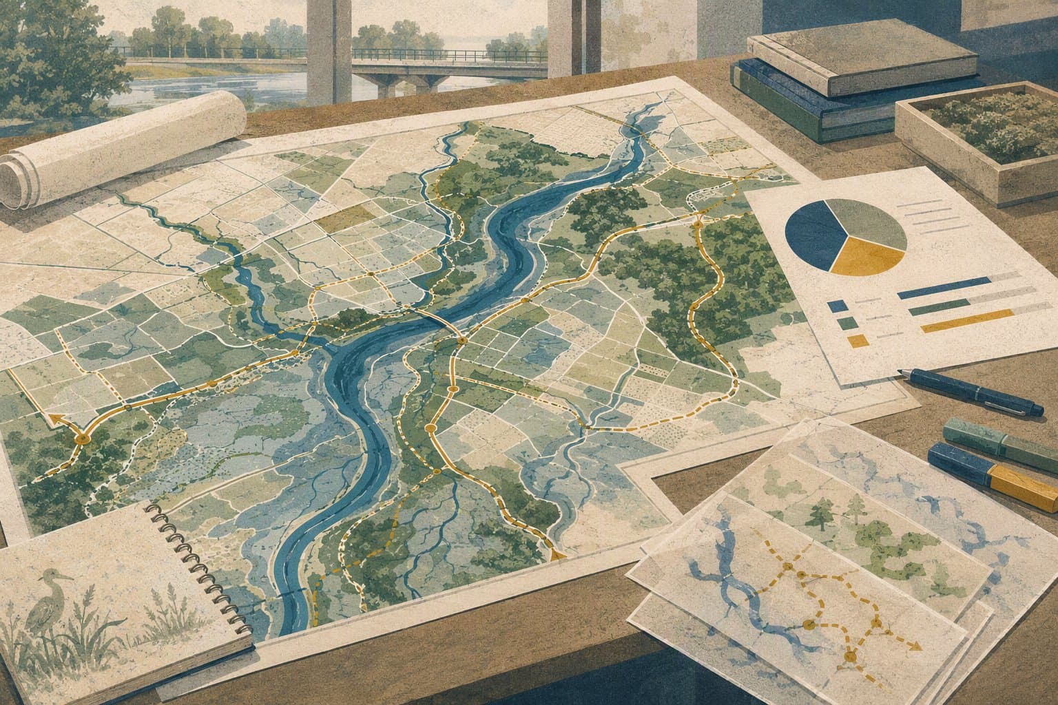 Conservation Planning - illustration, Jake Team LLC