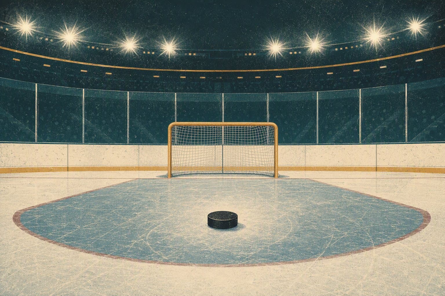 Overtime hockey goal - illustration, Jake Team LLC