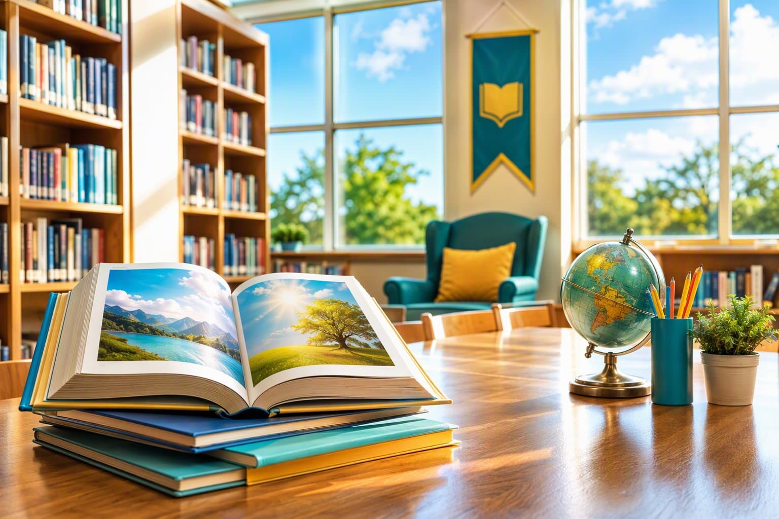School Library Access - illustration, Jake Team LLC
