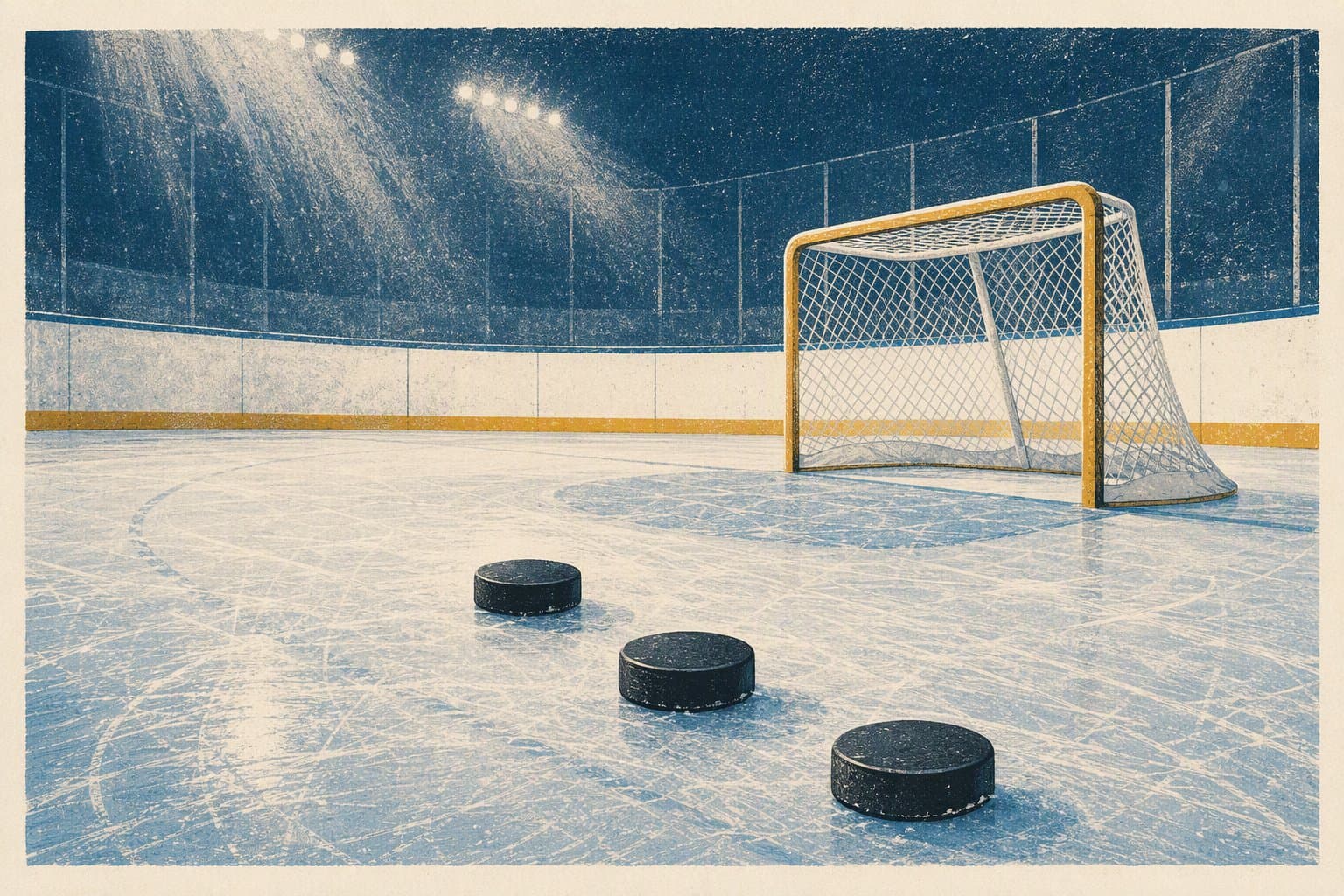Hockey Hat Trick - illustration, Jake Team LLC